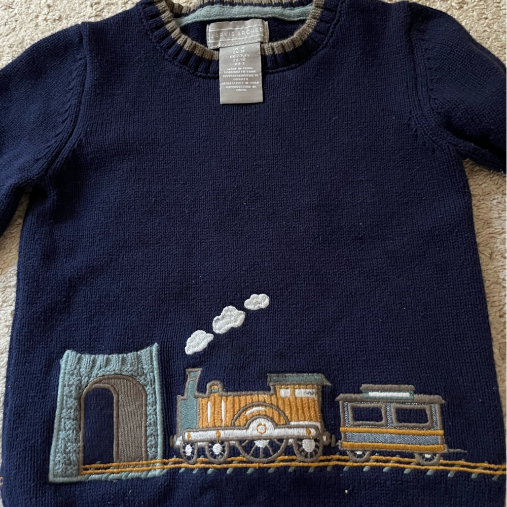 Jarvis Archer train sweater 3T like new